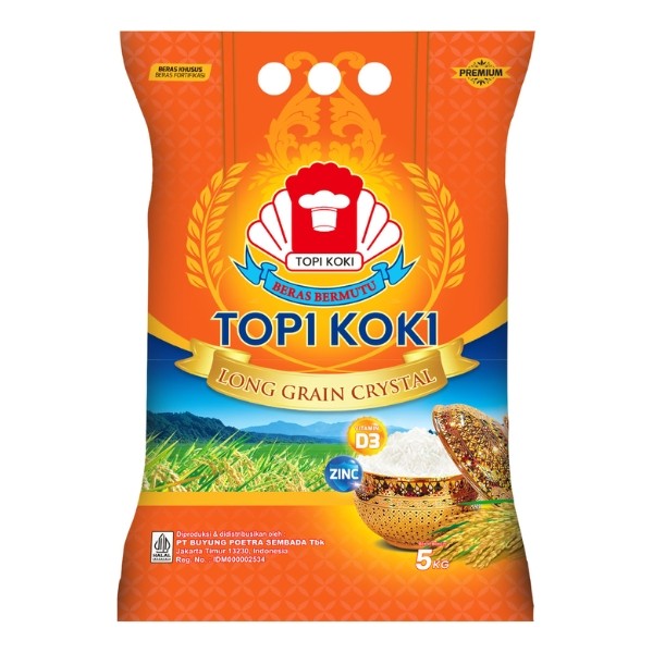 

BERAS TOPI KOKI LONG GRAIN CRYSTAL 5 KG