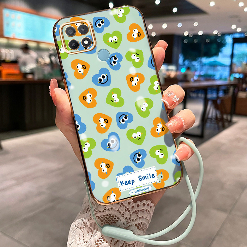 Casing Hp Untuk OPPO A15 A15s A35 Case Casing grafiti HP pelangi Softcase pelindung silikon Kesing b