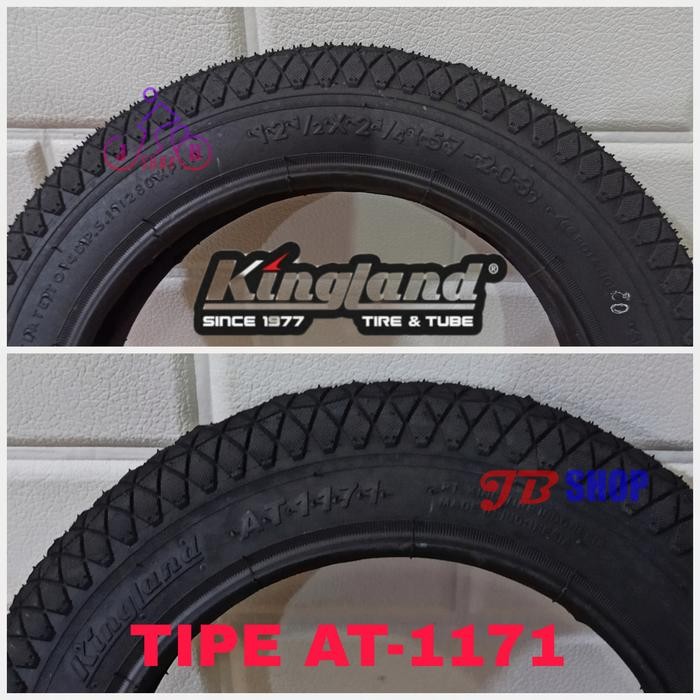 JTTOP" BAN LUAR SEPEDA 12 1/2 X 2 1/4 2125 2.125 KINGLAND ATLANTIS 12X2 1/4 12X2.125 12X2125 OUTDOOR