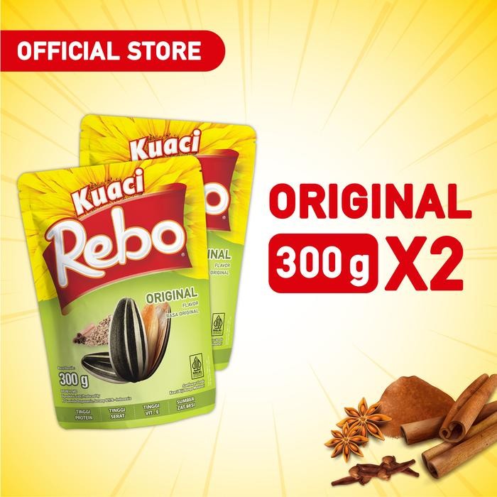 

Rebo Kuaci Bundling 2 PCS - Varian Rasa Original 300 Gram