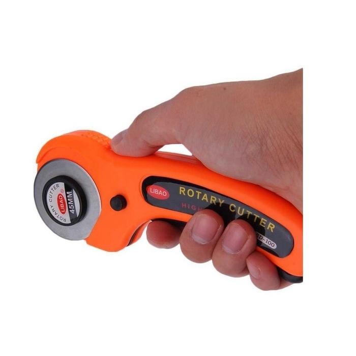 

Pemotong putar kain 45mm Alat Pemotong Kulit Kerajinan Kulit Kain Lingkaran DIY