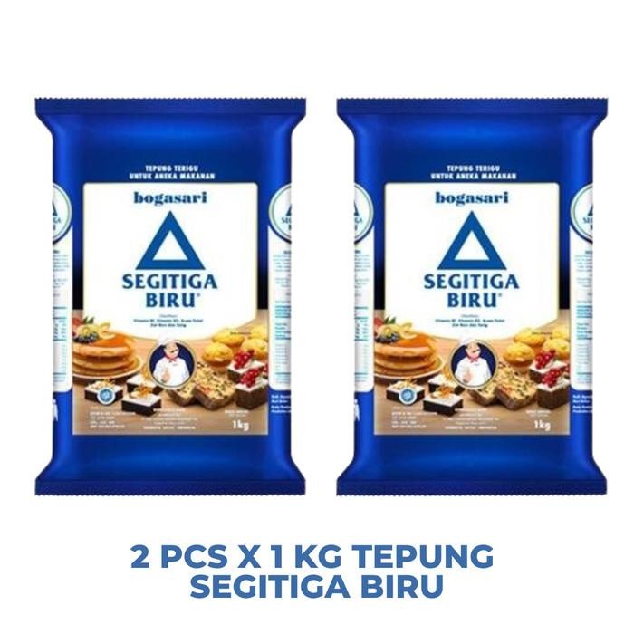 

(Expert) Tepung Segitiga Biru 1kg x 2pcs