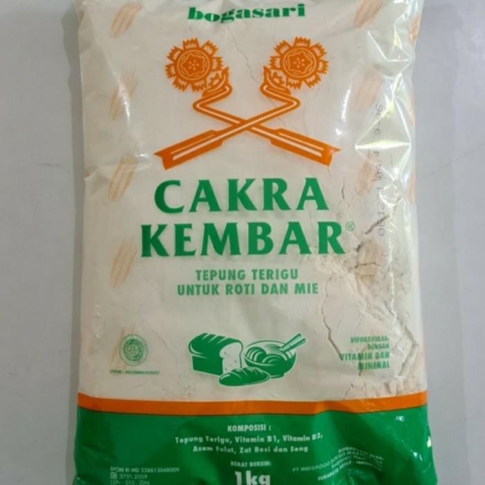 

(Expert) CAKRA Kembar Tepung Terigu Utk Roti dan Kue by Bogasari 1kg