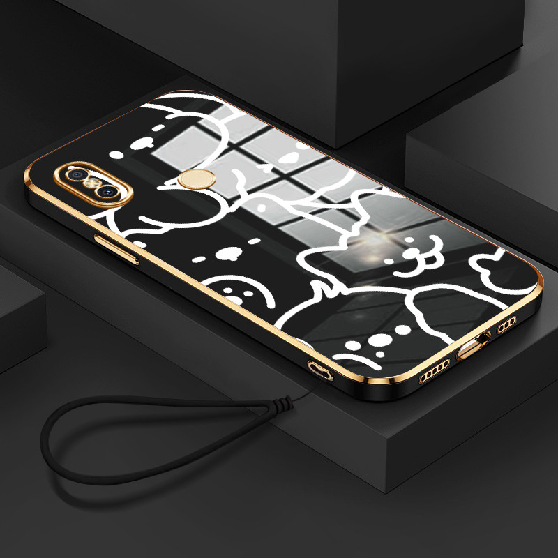 Casing Hp Untuk Xiaomi Redmi S2 Y2 Case Casing pola Tali kucing anjing Kesing HP Cesing Silikon Soft