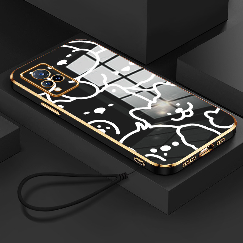 Casing Hp Untuk VIVO V21 4G V21 5G V21s 5G V21E V20 V20 SE Case Casing pola Tali kucing anjing Kesin