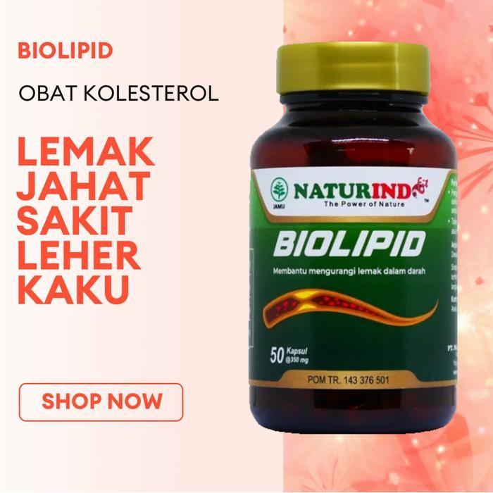 Biolipid Obat Kolesterol Sakit Leher Kepala Pusing naturindo