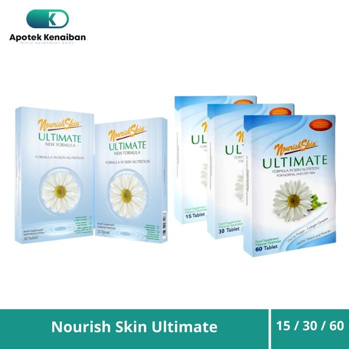 NOURISH SKIN ULTIMATE 15 - 60 TABLET SUPLEMEN KULIT KERING KULIT KUSAM