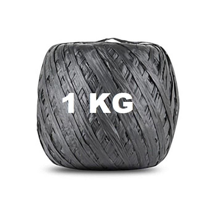 1 Ball Tali Rafia Plastik Hitam 1 Kg Kualitas Super Kuat Gratisongkir