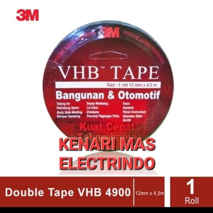 

Stok Baru 3M VHB DOUBLE TAPE AUTOMOTIVE 4900 SIZE 12MM X 4,5M