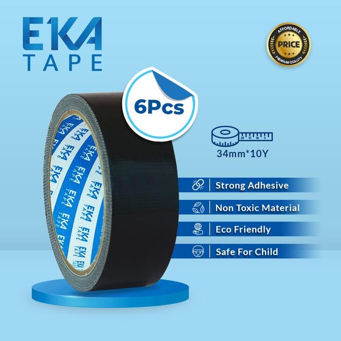 

Stok Baru [Dapat 6pcs] Eka Tape Cloth Tape 34mm x 10 Yard