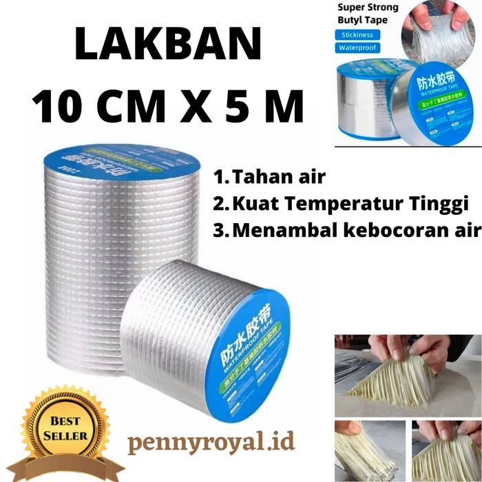 

Stok Baru [10 CM X 5 M] LAKBAN Anti Bocor Lem Talang Bocor Perbaikan Rumah