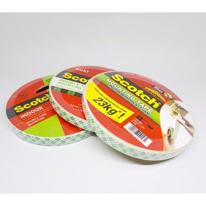 

Stok Baru 3M Double Tape Mounting Scotch 12mm x 5 m