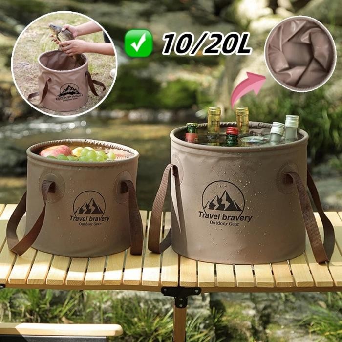 Ember Lipat Portable Kapasitas 10 Liter Dan 20 Liter Ember Fishing Camping Ember Piknik/Ember Lipat