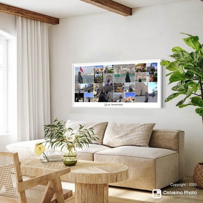 Instamix collage ultrawide Paket cetak foto bingkai kolase mozaik