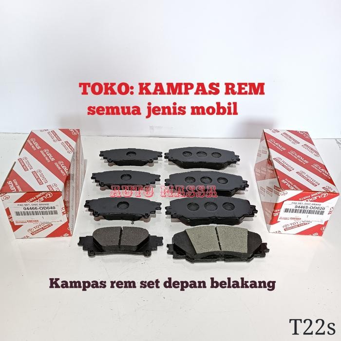KAMPAS REM SET SIENTA DEPAN BELAKANG KOMPLIT SIENTA