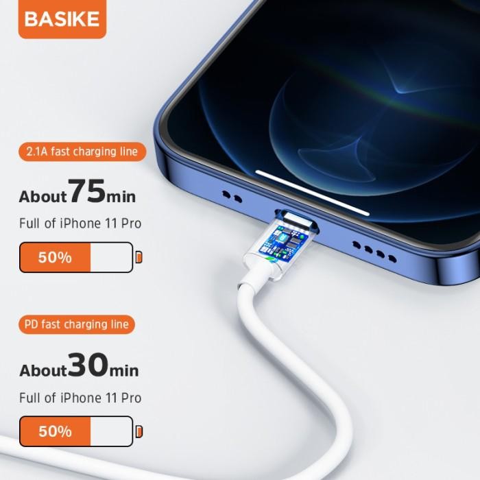 (Expert) BASIKE Data Cable USB Type C to Lightning iPhone 20watt