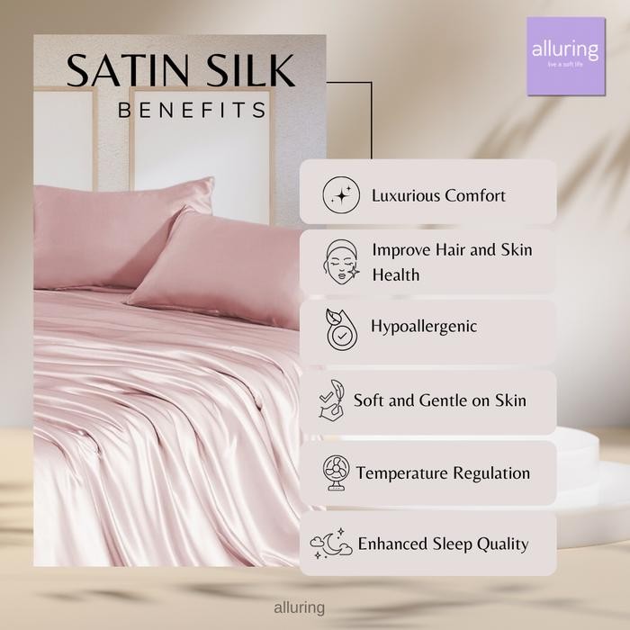 Sprei Satin Silk PREMIUM Original Satin Silk - Sprei Saja