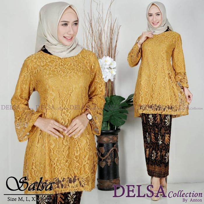 Setelan keba brukat tunik tile / Keba tunik brukat tile 2023 / atasan Keba Brokat Tile / set brokat
