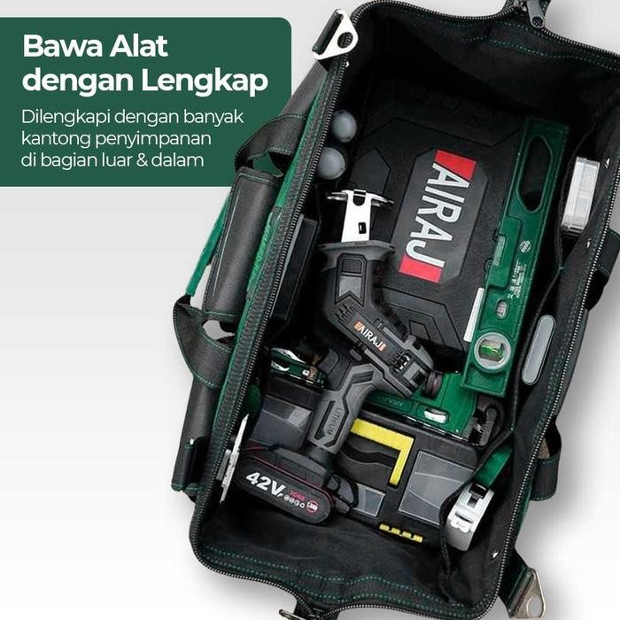 Termurah Tool Bag Tas Perkakas Kerja Box Tempat Peralatan Alat Tukang Hardware Grab/Gosend