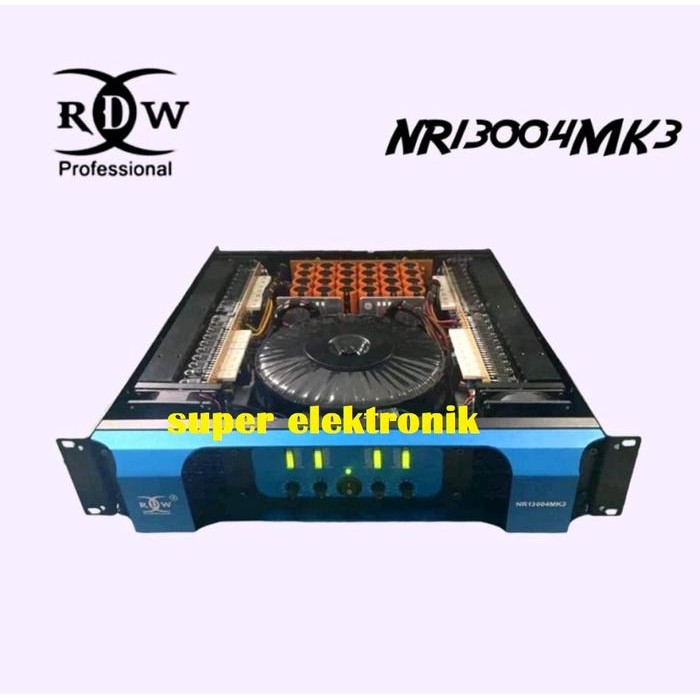 Power Amplifier Rdw Nr 13004 Mk3 Nr 13004Mk3 Nr13004 Class H 4 Annel