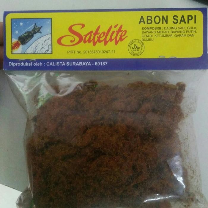 

BARANG TERLARIS Abon sapi SATELITE 200 /murah halal/ abon/camilan/makanan instan