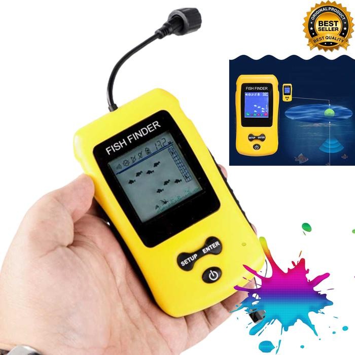 Radar GPS Pencari Pelacak Deteksi Ikan Sonar Fish Finder Range 100M