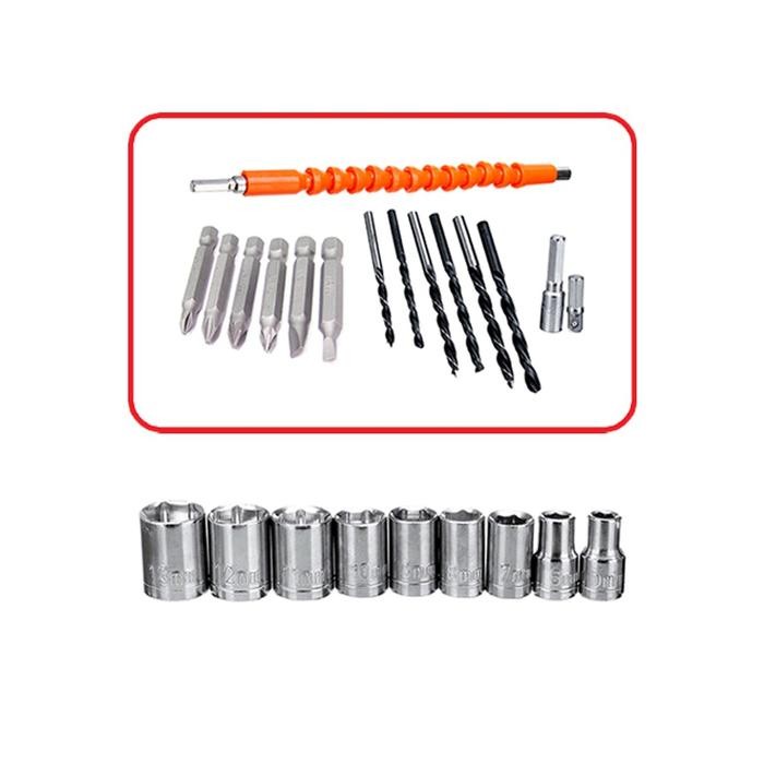 Kova [COD] 20V Cordless Drill Bor Listrik Tembok