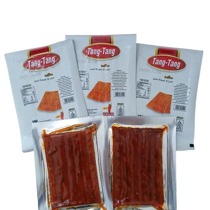 

Kembang Tahu Latiao Lokal Tang Tang (32 Pcs/4 Renteng @30G) - Makanan Cemilan Pedas - Merah,