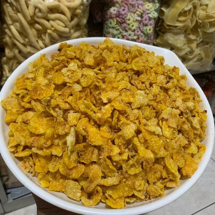 

Emping Jagung / Keripik Jagung Rasa Pedas Manis Dan Renyah Kemasan 200 Gram Dan 500 Gram Cemilan