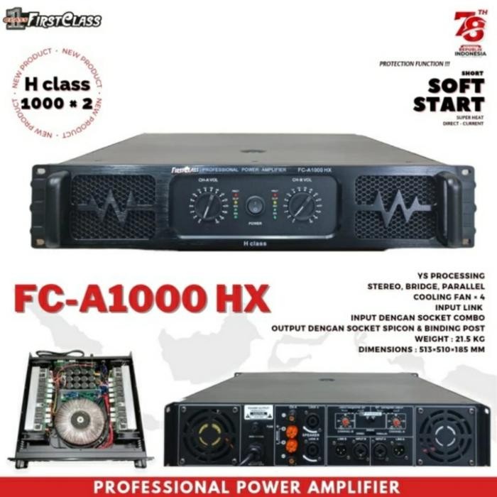 Power Amplifier 2 Annel Firstclass Fc A1000Hx Class H