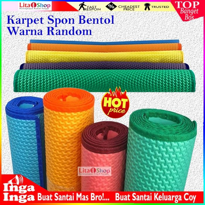 Karpet Lantai spons Tikar Spon 120x200 Karpet bentol tebal 3,5mm