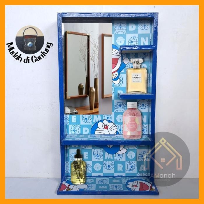 RAK KOSMETIK SLIM MINIMALIS RAK MAKE UP GANTUNG