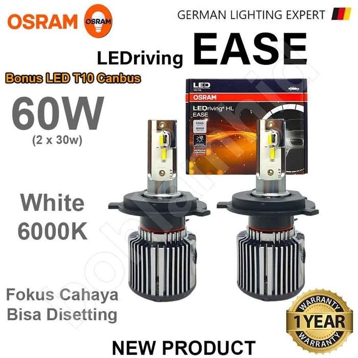 PROMO LED Osram EASE LEDriving HL 54W Lampu Mobil H4 H1 H7 H11 H16 HB3 HB4 6000K IP68 Garansi Resmi