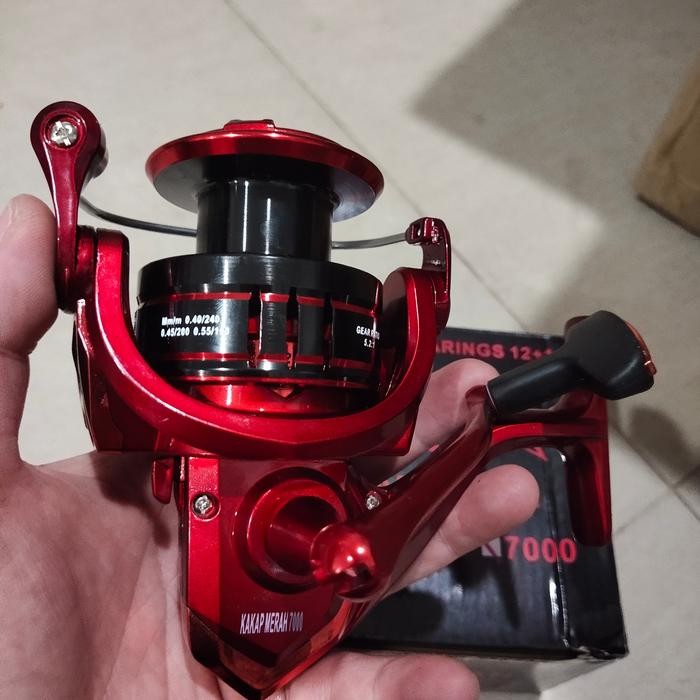 Spesial Reel Pancing Getsu Kakap Merah Body Metal 7000 Reel Laut