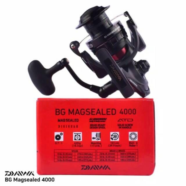 Terbagus Reel Daiwa Bg Magsealed 4000 Reel Spinning Metal Body