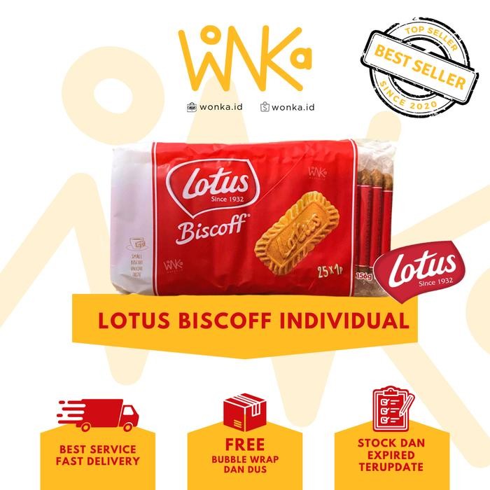 

Lotus Biscoff Individual Pack 25 - Biskuit Speculoos Caramel Cookies