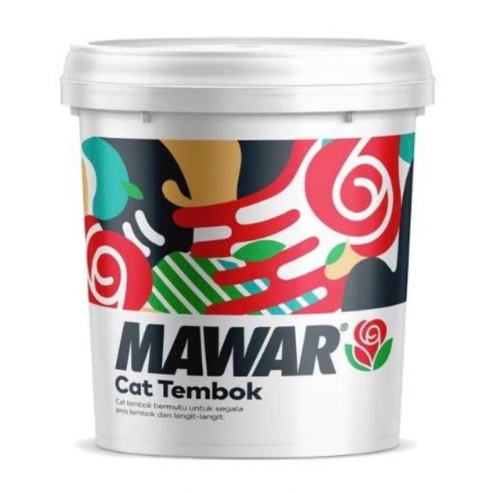 CAT TEMBOK MAWAR 5KG/CAT TEMBOK MURAH/CAT TEMBOK BAGUS