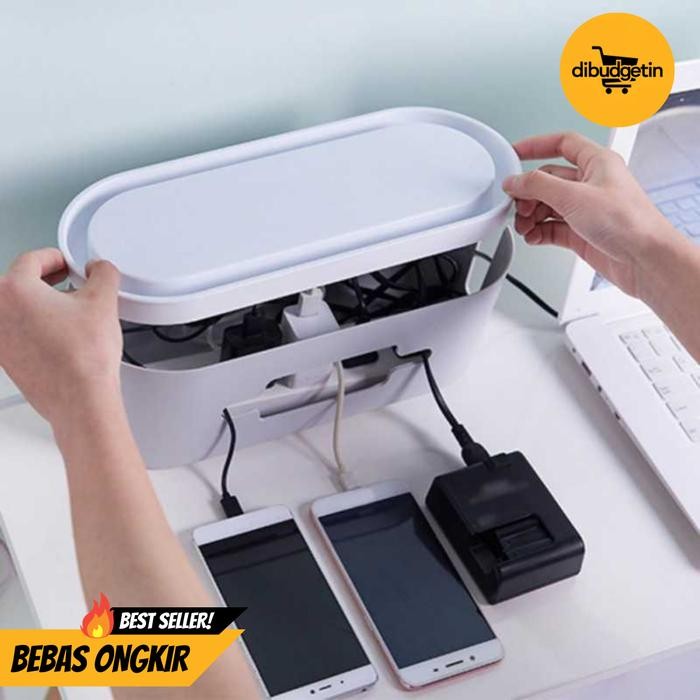 

PROMO! Kotak Organizer Kabel Charger Wire Cable Management Box