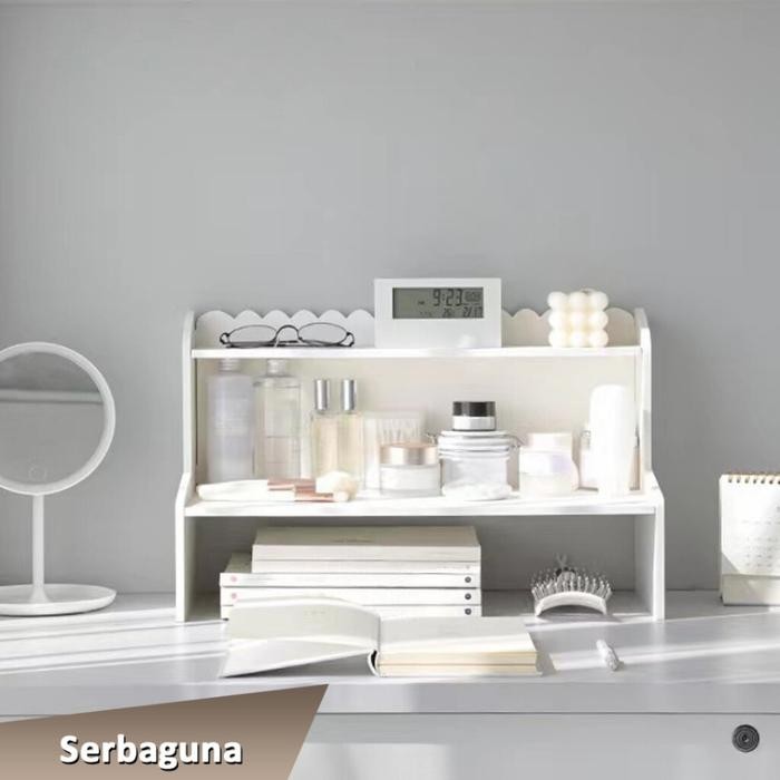 

DHWE Desk Organizer Tempat Penyimpanan Peralatan Sekolah & Skincare