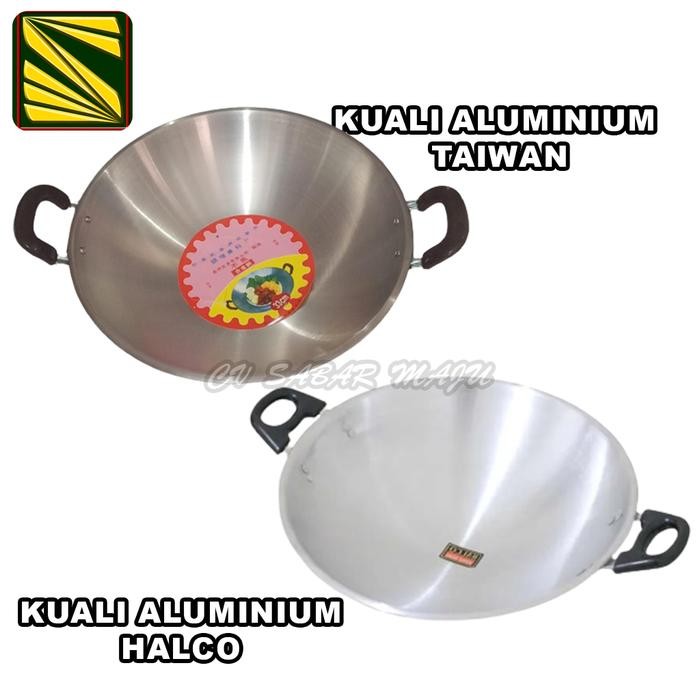 PREMIUM Penggorengan / Kuali Aluminium 33CM & 36CM Taiwan Halco 36cm & 40cm Wajan