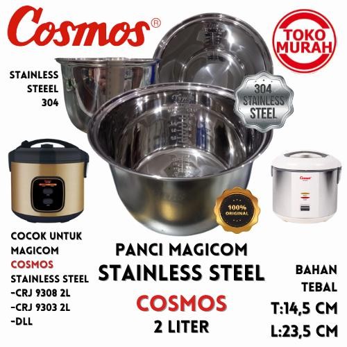 PREMIUM Panci Teflon Inner Pot Magic Com COSMOS 2 Liter Stainless Steel
