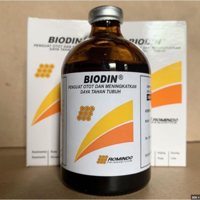 fifi BIODIN 100 ML INJEKSI ATP INTRAMUSKULAR UNTUK HEWAN BESAR