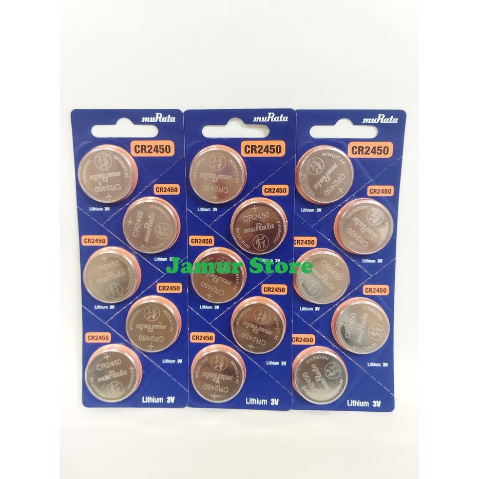 New Baterai Kancing Murata 2450 / Baterai Murata CR2450 - Original