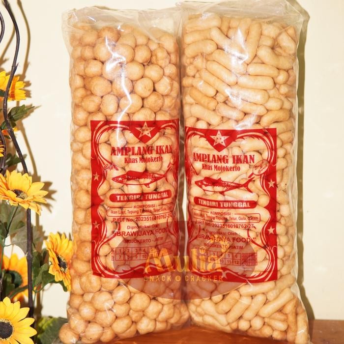 

New Kerupuk ikan cap Tenggiri Tunggal kemasan Bal / Amplang Tengiri 700 gram