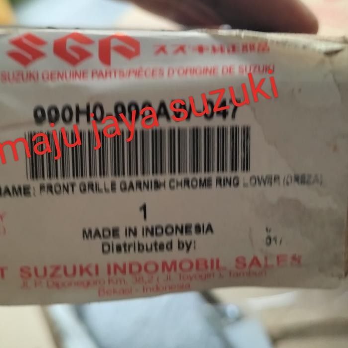 Garnish Grill List Grile Chrome Ertiga Dreza Asli