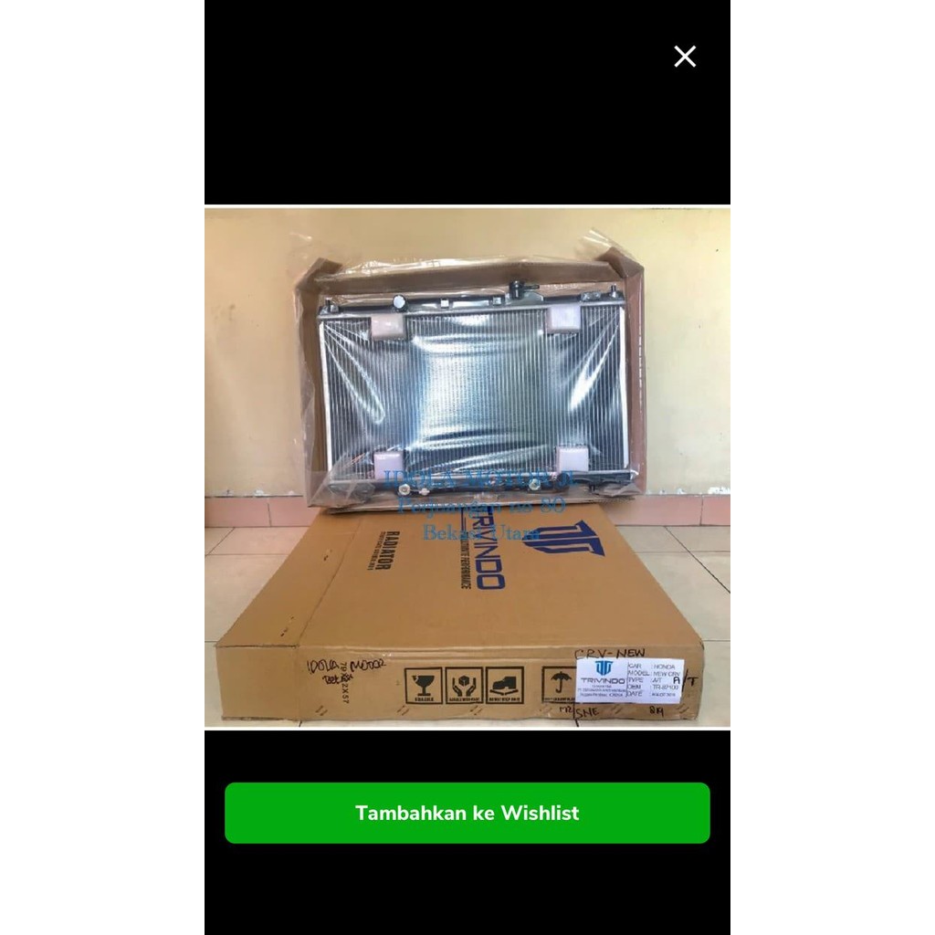 Radiator New Crv 2003 2005 Matic,Trivindo