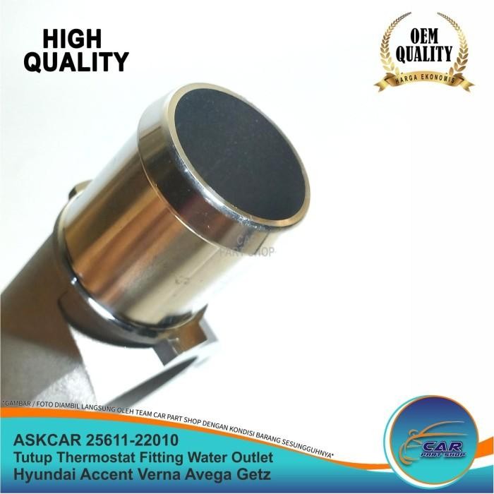 Tutup Thermostat Fitting Water Outlet Hyundai Accent Verna Avega Getz