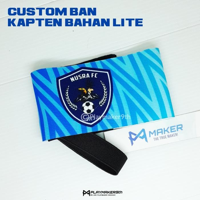 Ban Kapten Custom Elastis Captain Armband Sepakbola Futsal Lite Version