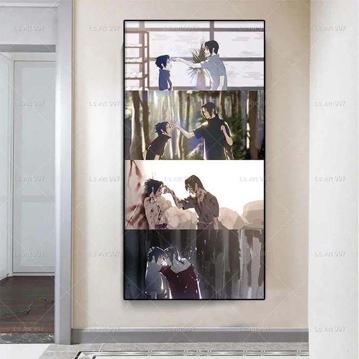 Naruto Uchiha Itachi Sasuke Character Poster Classic Japanese Anime