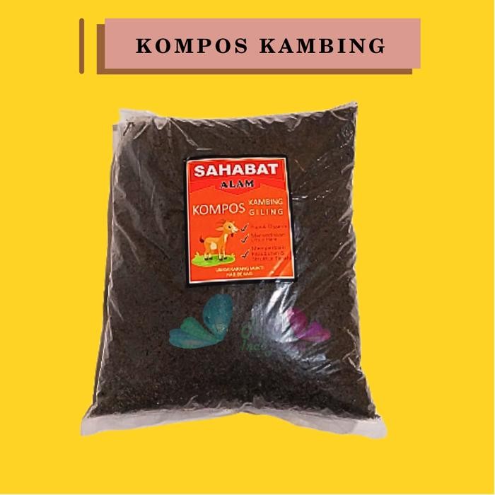 [Sp] Pupuk Kandang Kompos Organik Kambing (Asli Kambing) Halus Kemasan 1Kg